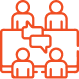 Human Resources orange icon